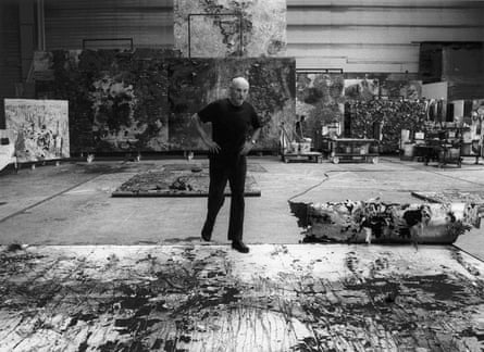 Subtlety and power … Kiefer at work in his studio.