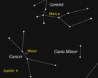Starwatch: Waning crescent moon gets close to brilliant beacon of Jupiter Starwatch: Waning crescent moon gets close to brilliant beacon of Jupiter
