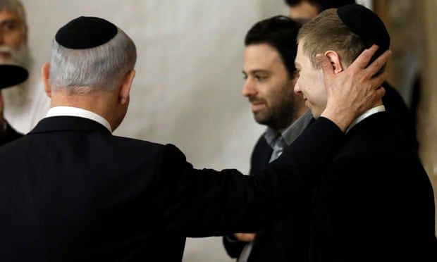 In 2015 Netanyahu his son Yair visit the Wailing Wall in Jerusalem