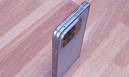 The top and sides of the Google Pixel 9 Pro Fold.