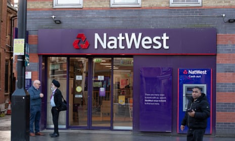 The outside of a NatWest branch on a high street