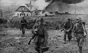 Soldați germani în Ucraina în al doilea război mondial.