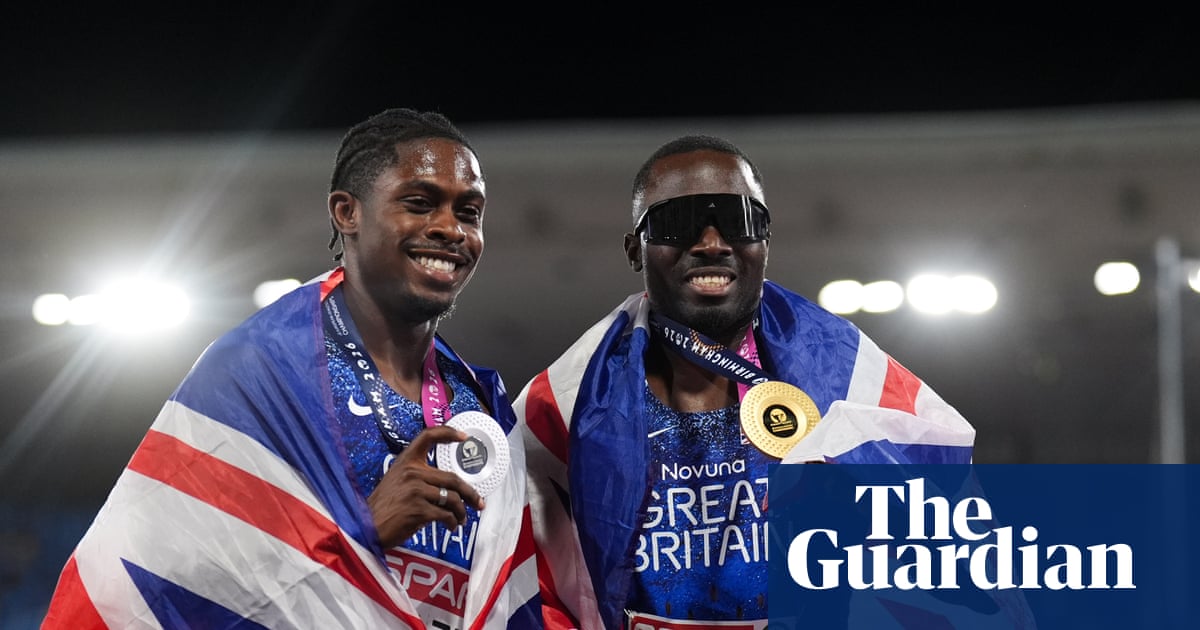 Romell Glave soars to 100m title as Jeremiah Azu makes it British one-two