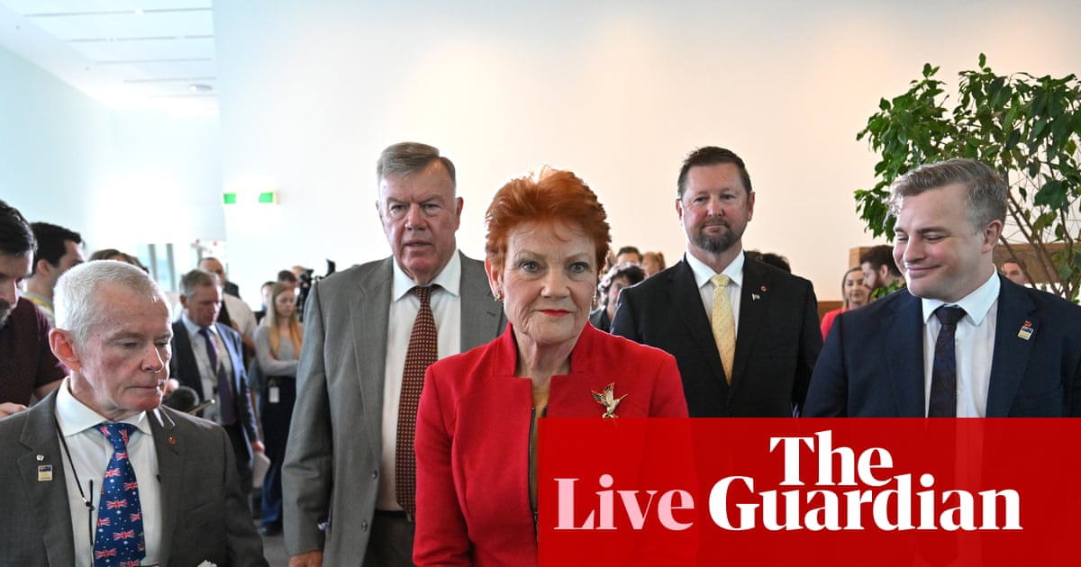 Australia news live: support for One Nation edges ahead of Labor in new poll; RSV warning for older Australians Australia news live: support for One Nation edges ahead of Labor in new poll; RSV warning for older Australians