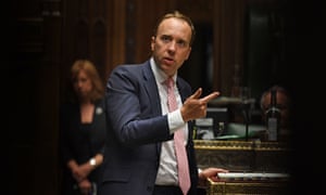Matt Hancock speaks in the Commons during the debate on Covid-19 temporary provisions