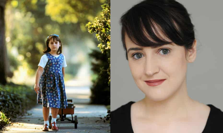 Mara Wilson in Matilda in 1996, and today