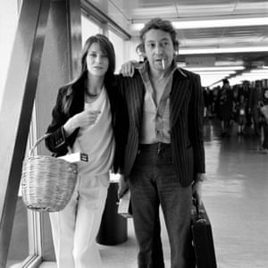 Jane Birkin with Serge Gainsbourg … opting for a fruit basket.