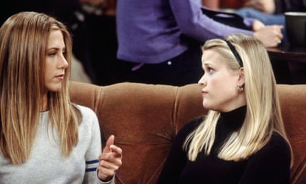 Jennifer Aniston as Rachel Green and Reese Witherspoon as Jill Green.