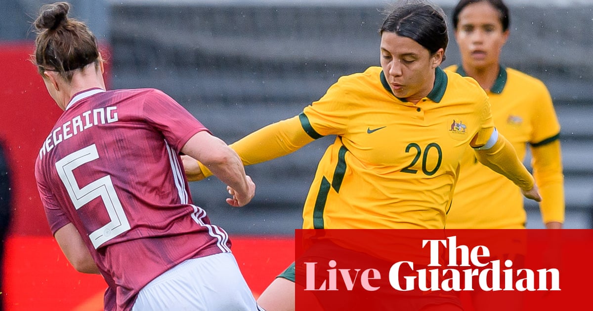 Germany rout Matildas 5-2 to give coach Tony Gustavsson ‘reality check’ – as it happened