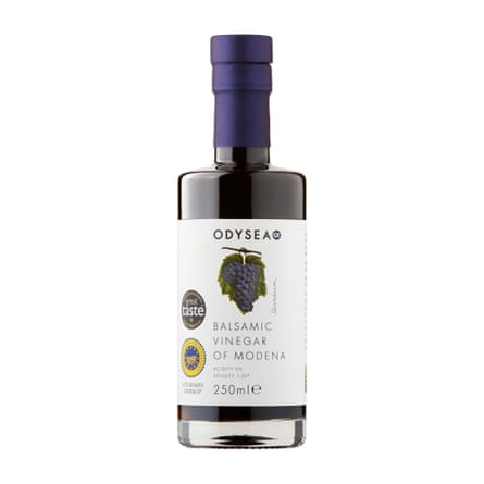 Odysea Balsamic Vinegar Of Modena 250ml bottle with cylinder shape and longish neck.