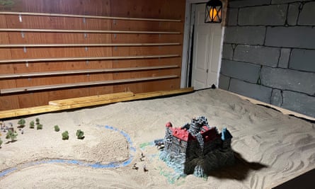 The basement in which Gary Gygax and Dave Arneson planned Dungeons & Dragons. The sand table is a reproduction of one used for miniature wargaming