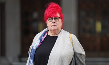 Melanie Gill outside the Royal Courts of Justice in London