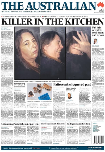 The front page of the Australian, Tuesday 8 July 2025.