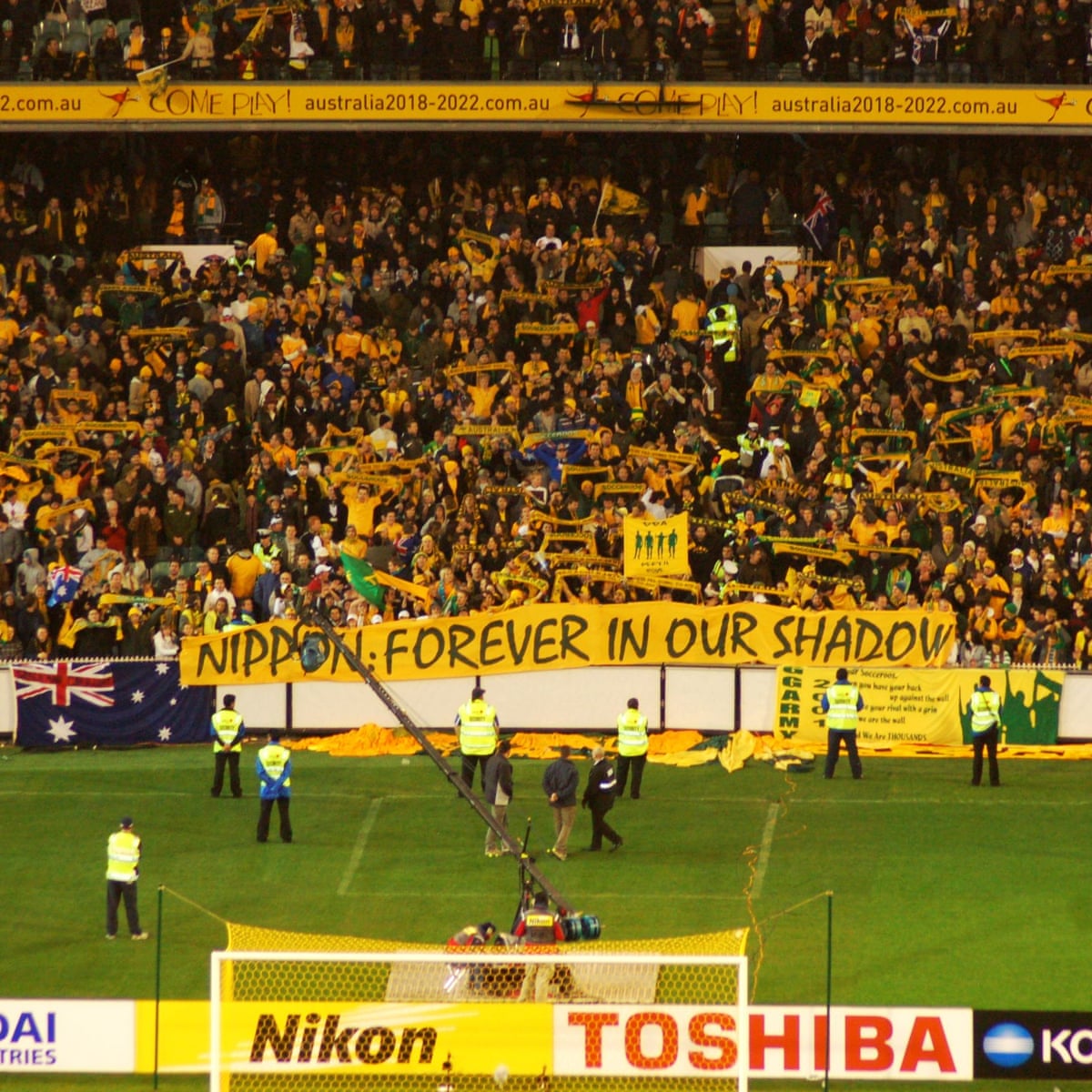 Nippon Forever In Our Shadow The Banner Still Motivating Japan Against Socceroos World Cup 22 Qualifiers The Guardian Nippon Forever In Our Shadow The Banner Still Motivating Japan Against Socceroos World Cup 22 Qualifiers The Guardian