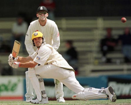 Greg Blewett in action for an Australian XI in 1998