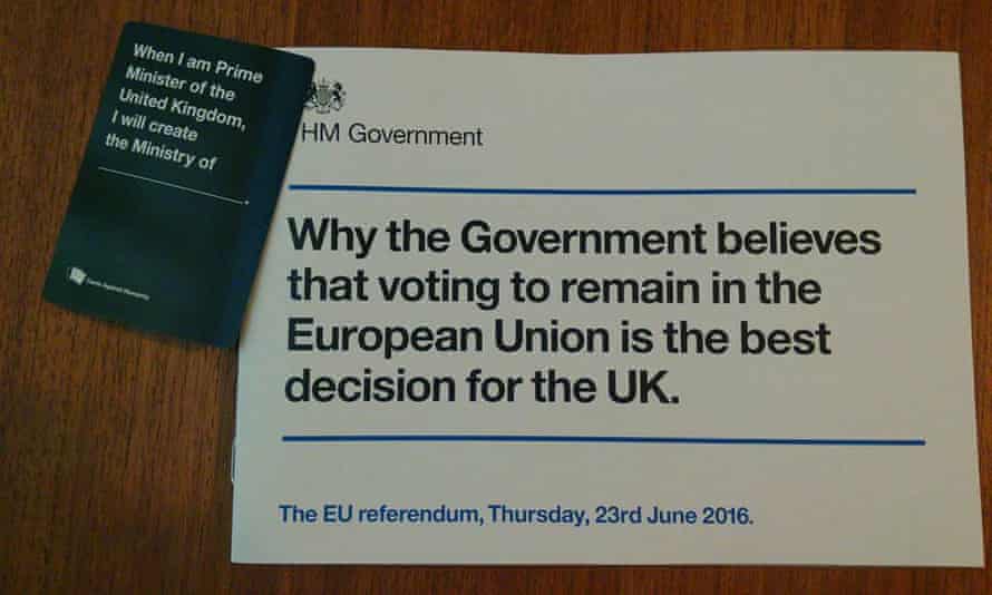 When I am Prime Minister I will Create the Ministry of Why the Government believes that voting to remain in the European Union is the best decision for the UK