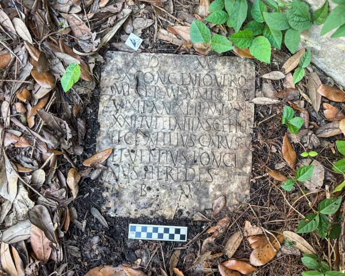 New Orleans couple discovers ancient Roman grave marker in their yard