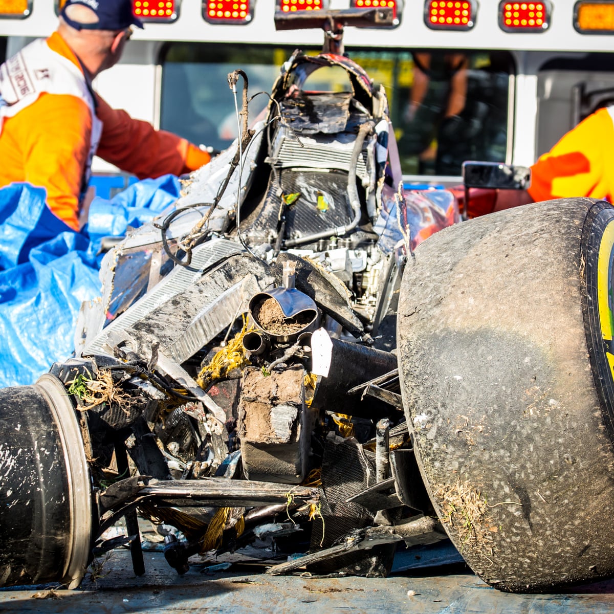 Fernando Alonso 'lucky to be alive' after F1 crash as Rosberg wins  Australian GP | Formula One 2016 | The Guardian