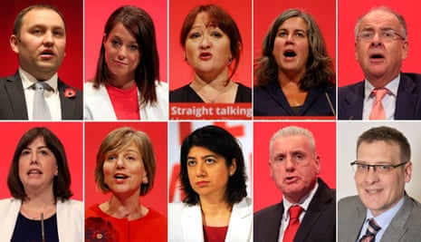 Some of those who quit the shadow cabinet on Sunday: (top row, left to right) Ian Murray, Gloria De Piero, Kerry McCarthy, Heidi Alexander, Lord Falconer; (bottom row, left to right) Lucy Powell, Lilian Greenwood, Seema Malhotra, Vernon Coaker, Karl Turner. Chris Bryant also resigned late on Sunday.
