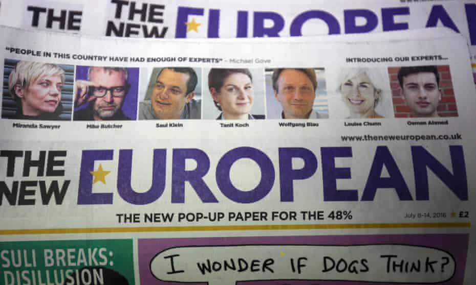 The New European newspaper masthead