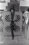 Lawrence ‘Tylo’ Taylo standing against a sound system