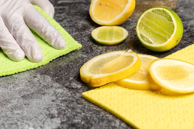 Lemon cleaning.