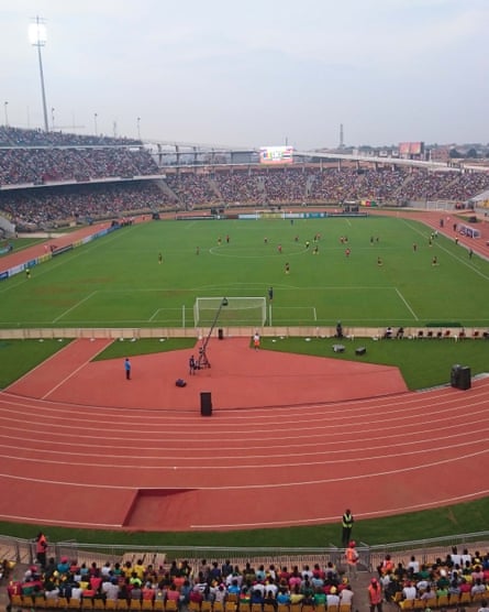 The refurbished stadium in Yaoundé.