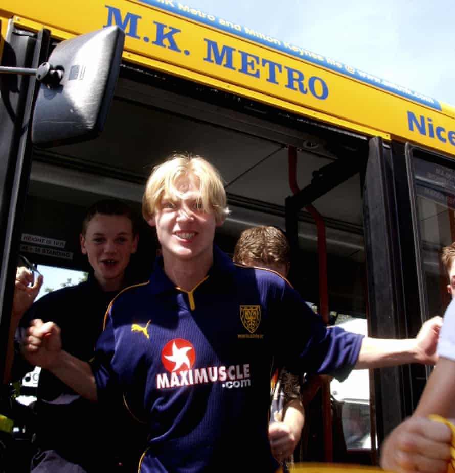 The battle for Wimbledon: realpolitik versus romance in football | AFC Wimbledon 1 New supporters travel to Vicarage Road for the game against Watford on 17 August 2002 on a specially chartered bus from Milton Keynes, paid for by Peter Winkelman