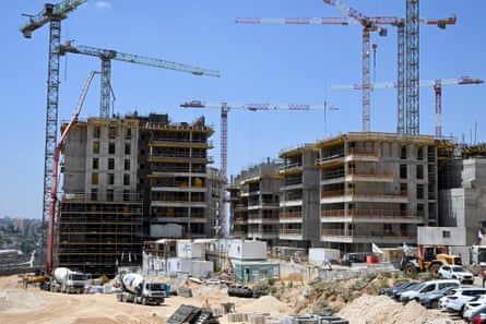 Thousands of residential units in a high rise under construction