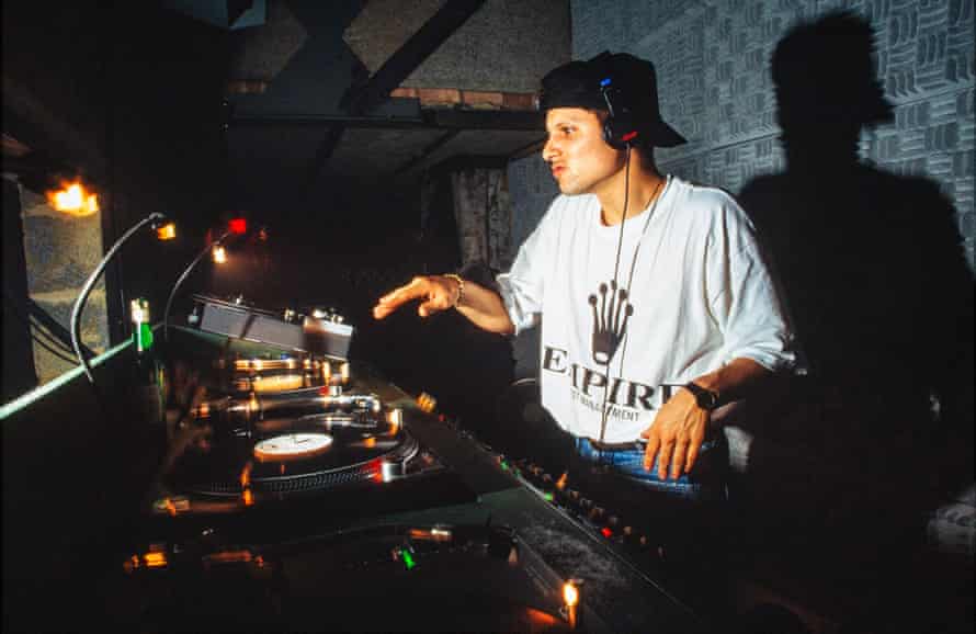 A enigma DJ successful the box
