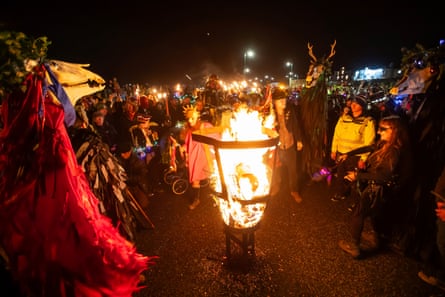 A fire-pit awaits the late-night revellers.
