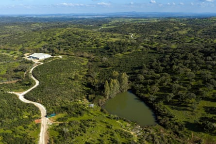 An aerial view of Pangea’s 405-hectare sanctuary in the Alentejo, Portugal.