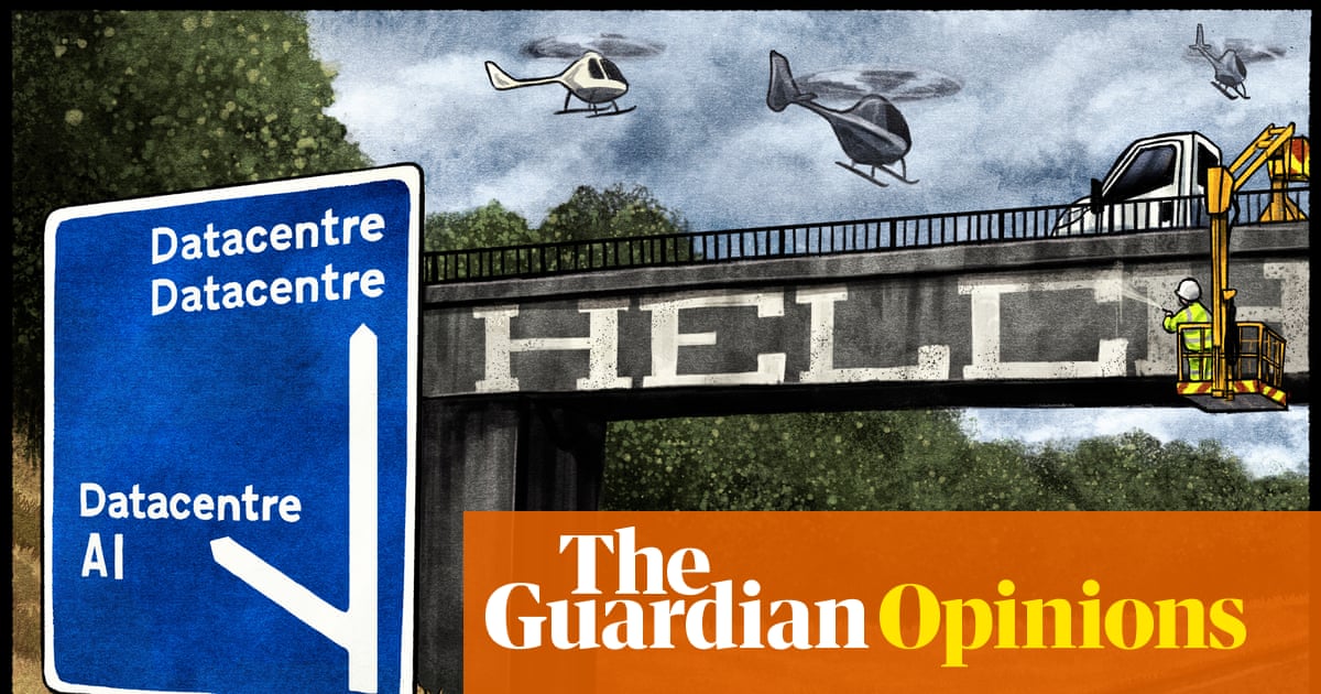 Ben Jennings on the rise of datacentres in Britain – cartoon