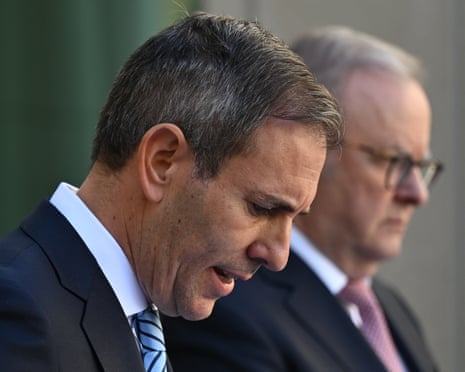 Jim Chalmers and Anthony Albanese in March.