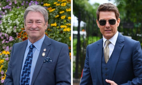 Tom Cruise, right, and Alan Titchmarsh.