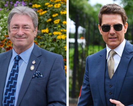 Tom Cruise, right, and Alan Titchmarsh.