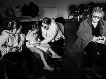 A family at the Jaywick Sands Happy Club