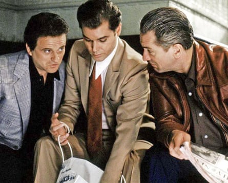 Joe Pesci, Ray Liotta and Robert De Niro star in Goodfellas.