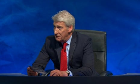 Jeremy Paxman presenting an episode of University Challenge.