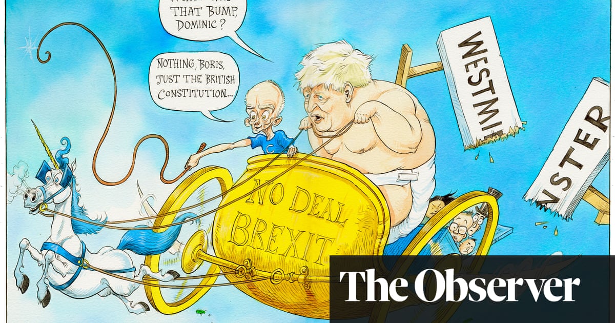 Boudicca Boris Johnson In His No Deal Brexit Chariot Cartoon Opinion The Guardian