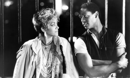 Sheila E and Blair Underwood, in Krush Groove, 1985