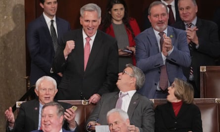 Kevin McCarthy finally won enough votes to become speaker on Friday night, after 15 ballots.