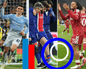 Phil Foden celebrates, Kvaratskhelia is helped off injured, and Rio Ngumoha applauds fans