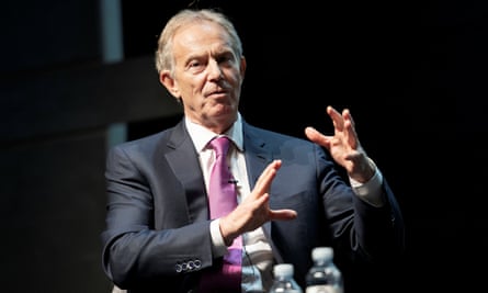 Tony Blair at the summit in the Royal Theatre House, in Copenhagen.