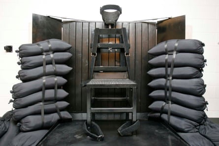 The execution chamber at the Utah state prison after Ronnie Lee Gardner was executed by firing squad in 2010. Idaho this year authorized the firing squad as an execution method.
