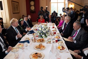Boris Johnson meets members of the US Senate