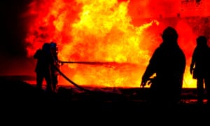 Russia-Ukraine war latest: Zelenskiy calls on west for planes and tanks; US not seeking Russia regime change, says Blinken | World news 4 Rescuers work at a site of fuel storage facilities hit by cruise missiles in Lviv.