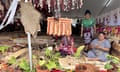 Tongan women display their arts and crafts at the annual Tongan Royal Agriculture show, an event where Tongans showcase the best of their work, crops and livestock.