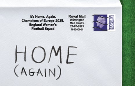 A computer-generated image issued by Royal Mail of how the special congratulatory postmark will look like to mark the Lionesses victory in the UEFA Women's Euro 2025 final against Spain in Basel, Switzerland. The postmark will be applied to stamped mail across the UK from Monday 28 July to Friday 31 July.