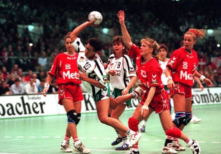 22 am 13.12.96, Janne KOLLING (DEN)/Michaela ERLER (GER)/Gitte MADSEN (DEN) (Photo by Martin Rose/Bongarts/Getty Images)